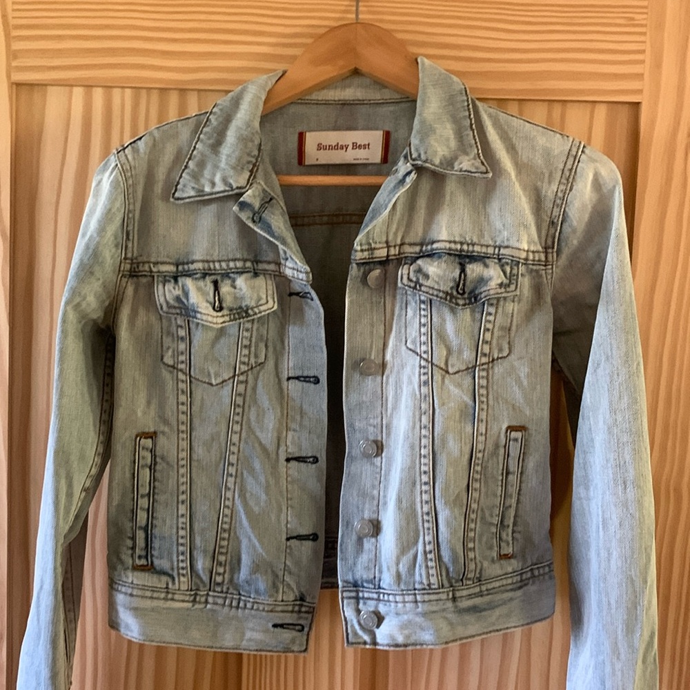 Sundays best jeans jacket aritzia size small